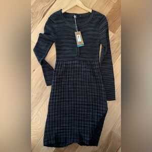 prAna Leandra Knit Cotton long sleeve Dress - Large NWT